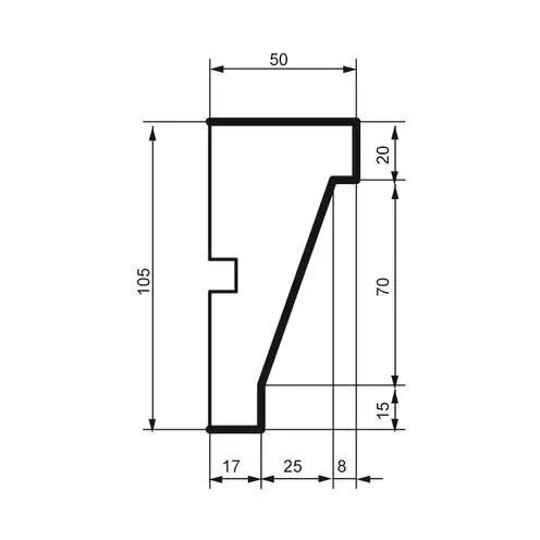 Молдинг фасадний Prestige Decor (MC 153), ELITE DECOR - Зображення MC_153-.jpg