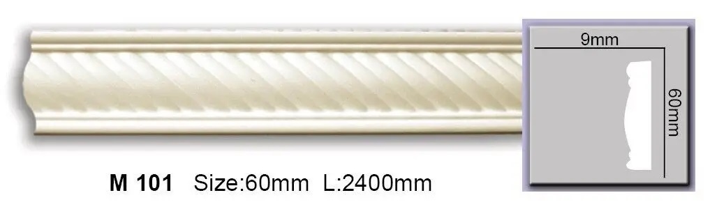 Молдинг з орнаментом поліуретановий Harmony (M 101), ELITE DECOR - Зображення M_101.jpg