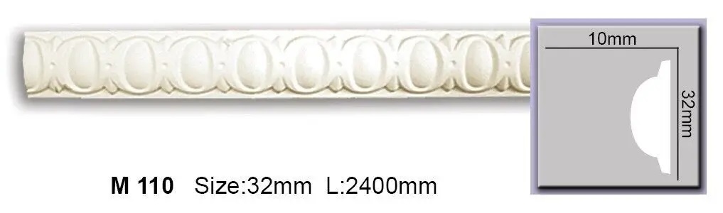 Молдинг с полиуретановым орнаментом Harmony (M 110 Flexi), ELITE DECOR - Зображення