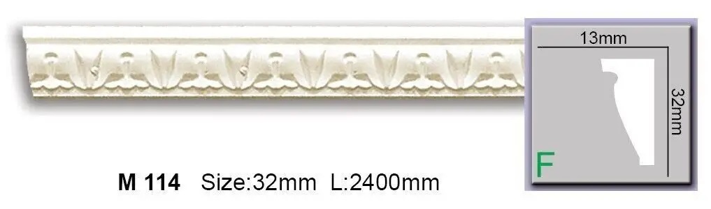 Молдинг с полиуретановым орнаментом Harmony (M 114), ELITE DECOR - Зображення