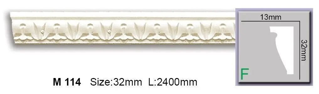 Молдинг с полиуретановым орнаментом Harmony (M 114 Flexi), ELITE DECOR - Зображення