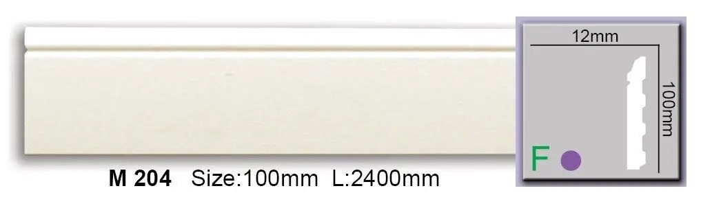 Плинтус полиуретановый Harmony (M 204), ELITE DECOR - Зображення