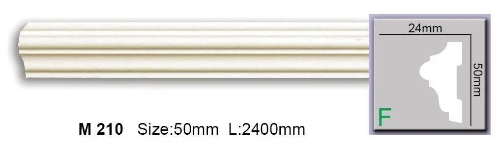Плінтус поліуретановий Harmony (M 210), ELITE DECOR - Зображення
