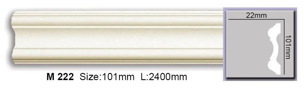 Молдинг поліуретановий Harmony (M 222), ELITE DECOR - Зображення