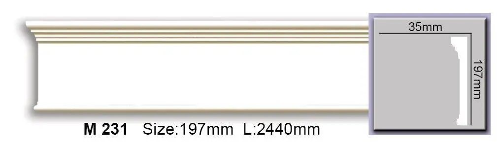 Молдинг полиуретановый Harmony (M 231 Flexi), ELITE DECOR - Зображення