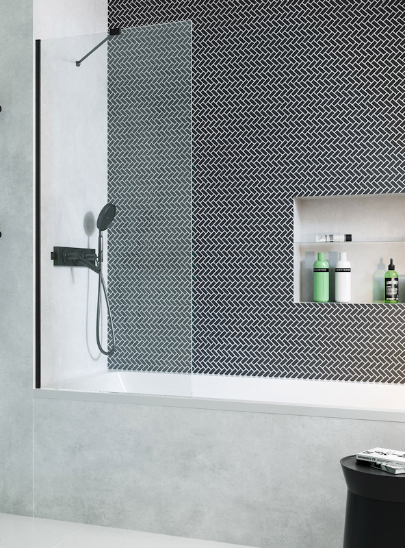 Шторка для ванни Modo New Black PNJ II 100 RADAWAY - Зображення