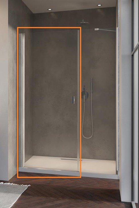 Душові двері NES 8 DWS 790 ліві RADAWAY - Зображення