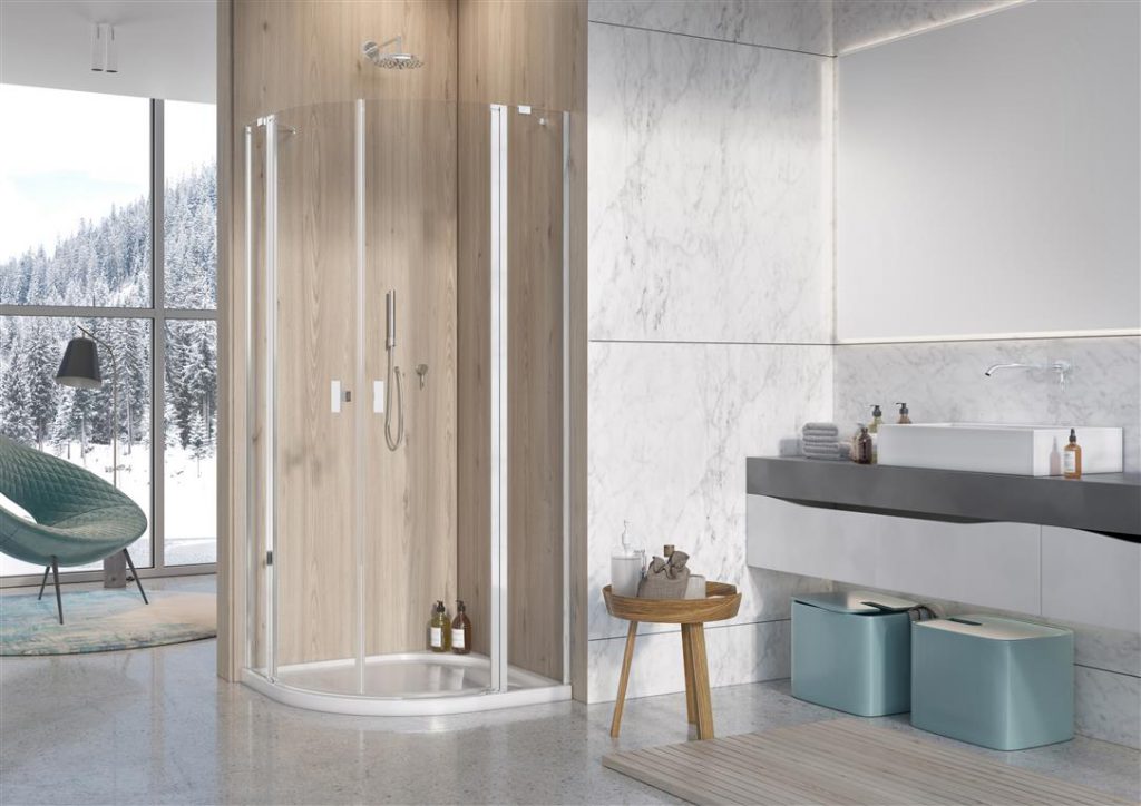 Душова кабіна напівкругла (половина) Nes PDD II 100 ліва RADAWAY - Зображення NES-PDD-II-.jpg