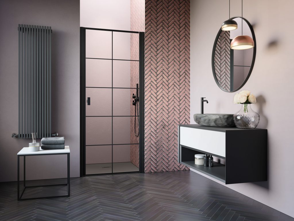 Душові двері NES Black DWJ I 80 Factory праві RADAWAY - Зображення NES_DWJ_I_factory_01_.jpg