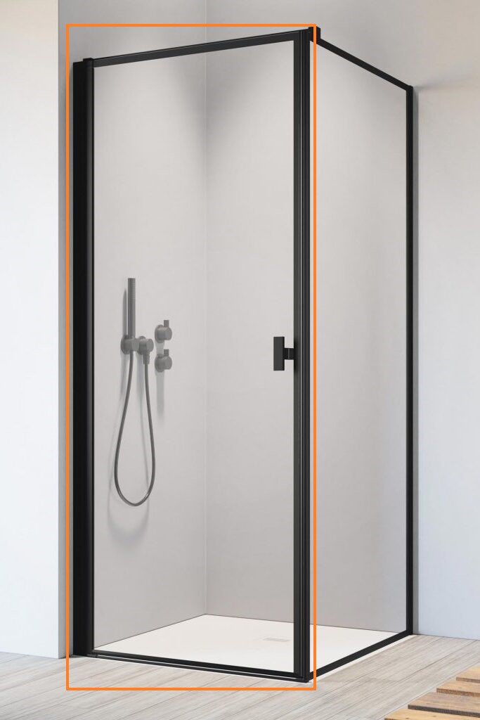 Душові двері NES Black KDJ I 90 Frame ліві RADAWAY - Зображення