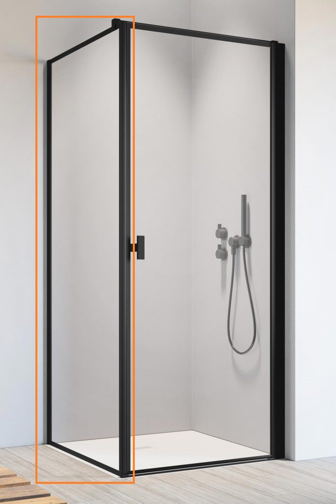 Бокова стінка NES 8 Black S1 90 Frame, RADAWAY - Зображення NES_KDJ_I_frame_sw.jpg