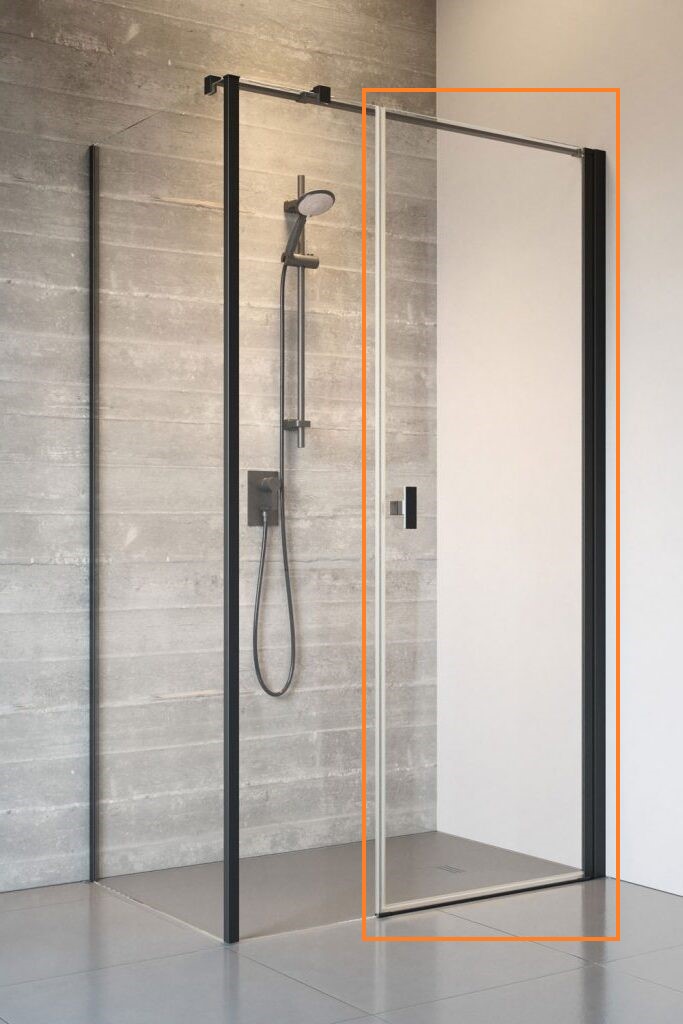 Душові двері NES 8 Black KDS I 575 праві RADAWAY - Зображення Nes-Black-KDS-I_R.jpg