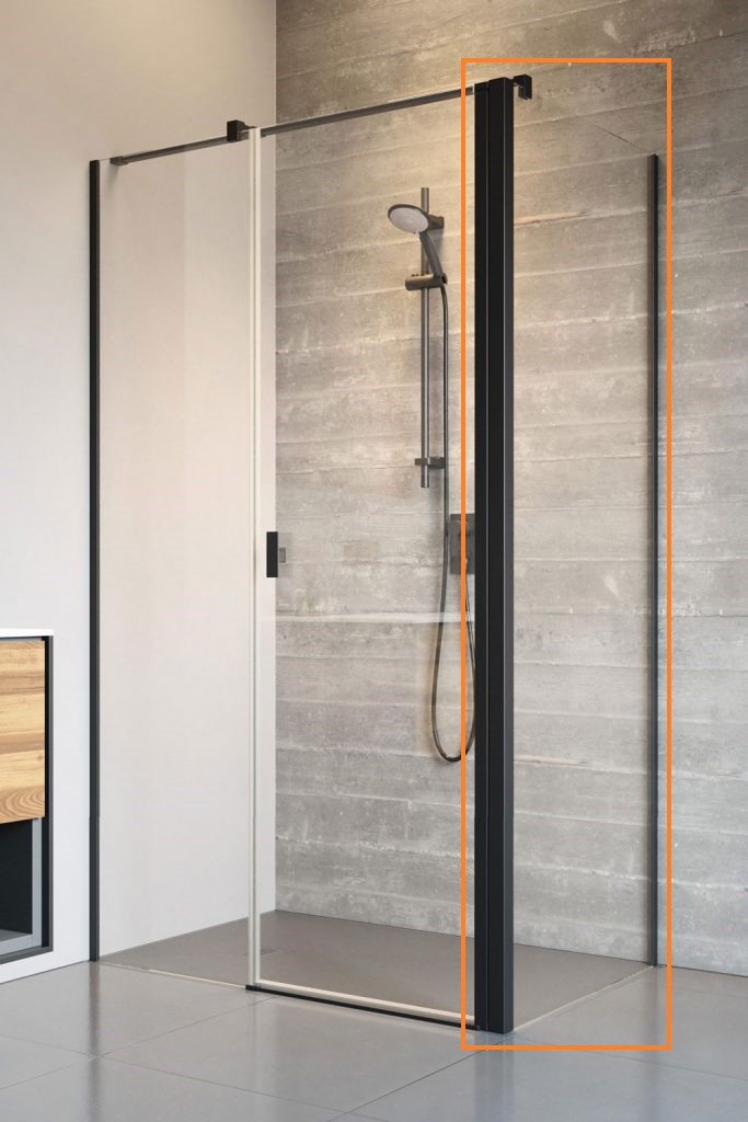 Бокова стінка NES Black S2 80 RADAWAY - Зображення