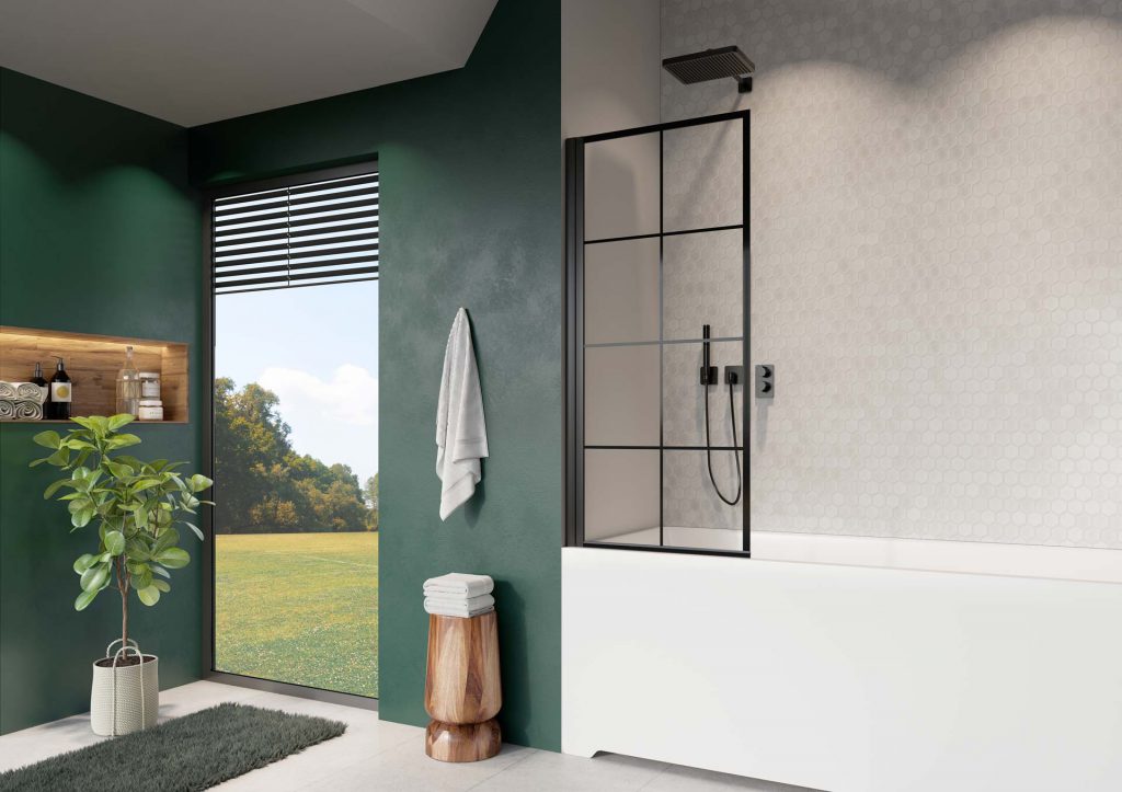 Шторка для ванни NES Black PNJ I 70 Factory права RADAWAY - Зображення Nes-Black-PNJ-Factory-.jpg