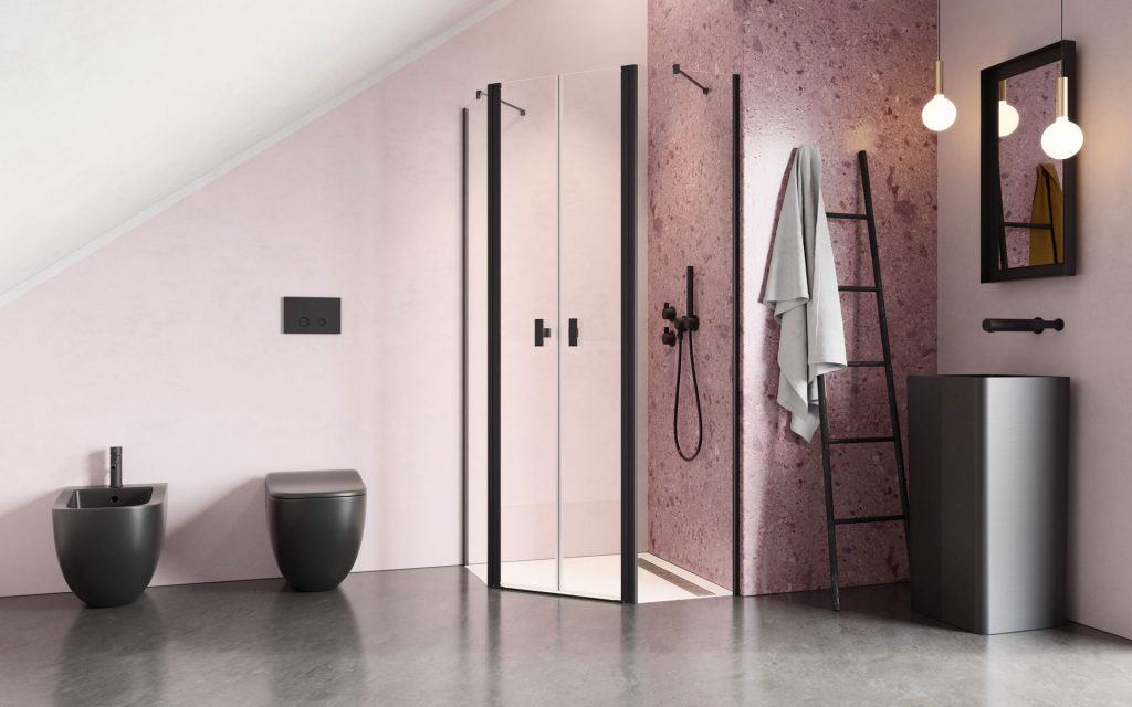 Душові двері NES Black PTD RADAWAY - Зображення Nes-Black-PTD-.jpg