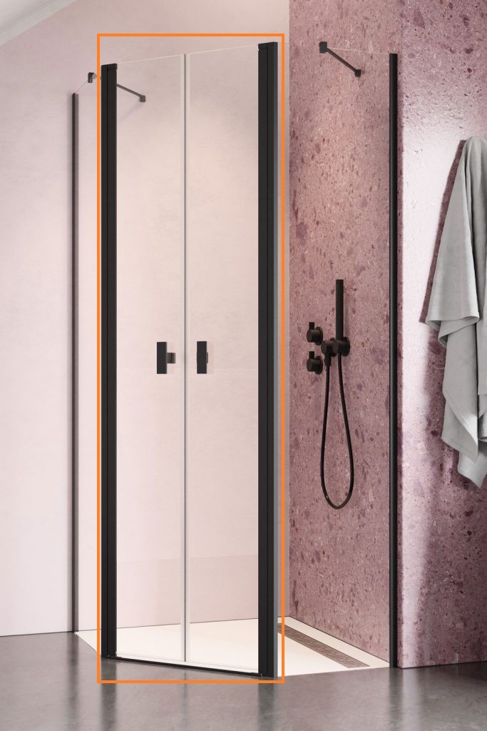 Душові двері NES Black PTD RADAWAY - Зображення