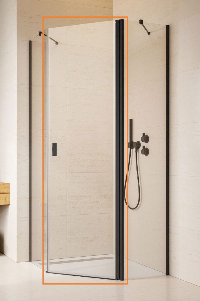 Душові двері NES Black PTJ праві RADAWAY - Зображення