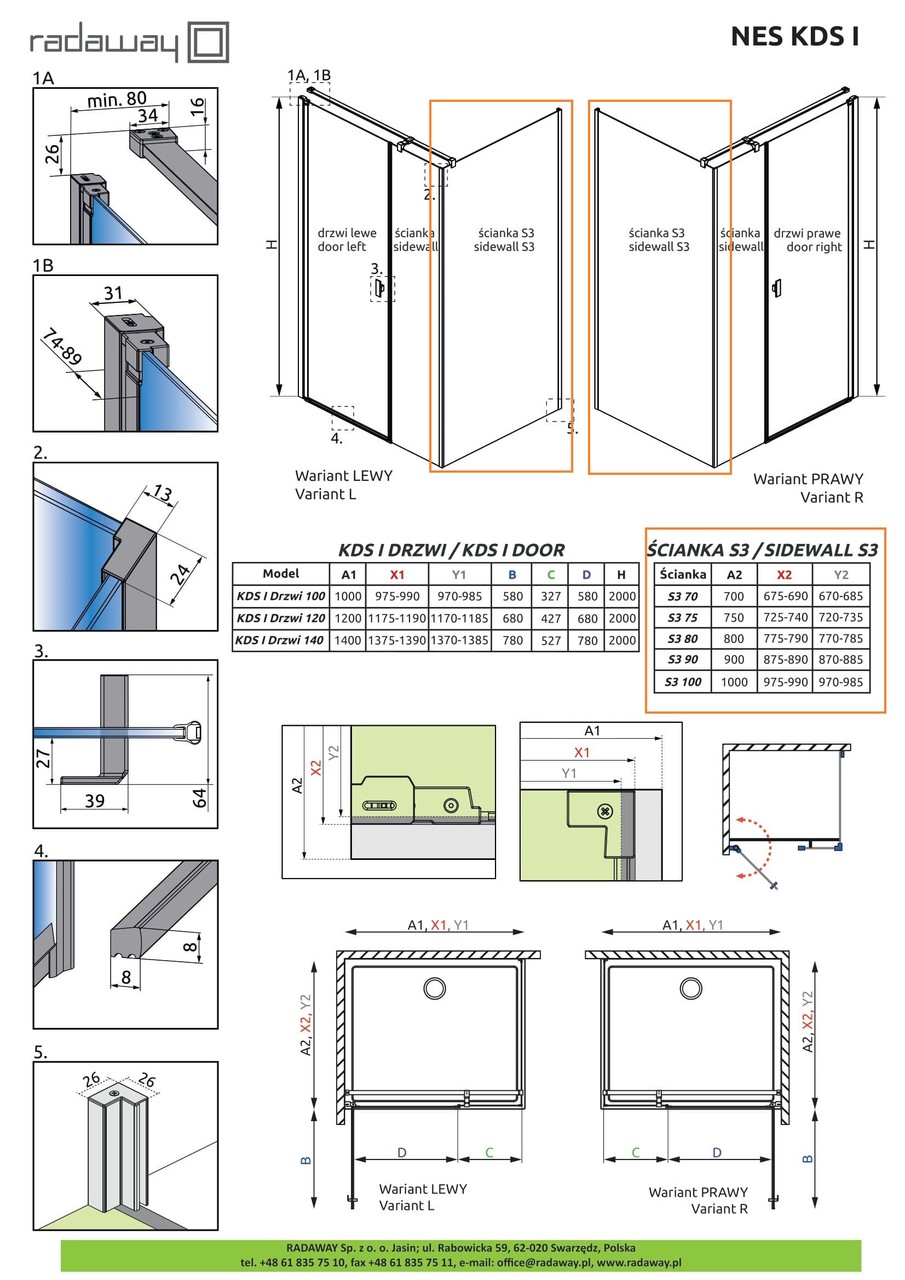 Бокова стінка NES S3 80 RADAWAY - Зображення Nes-KDS-I--S3.jpg