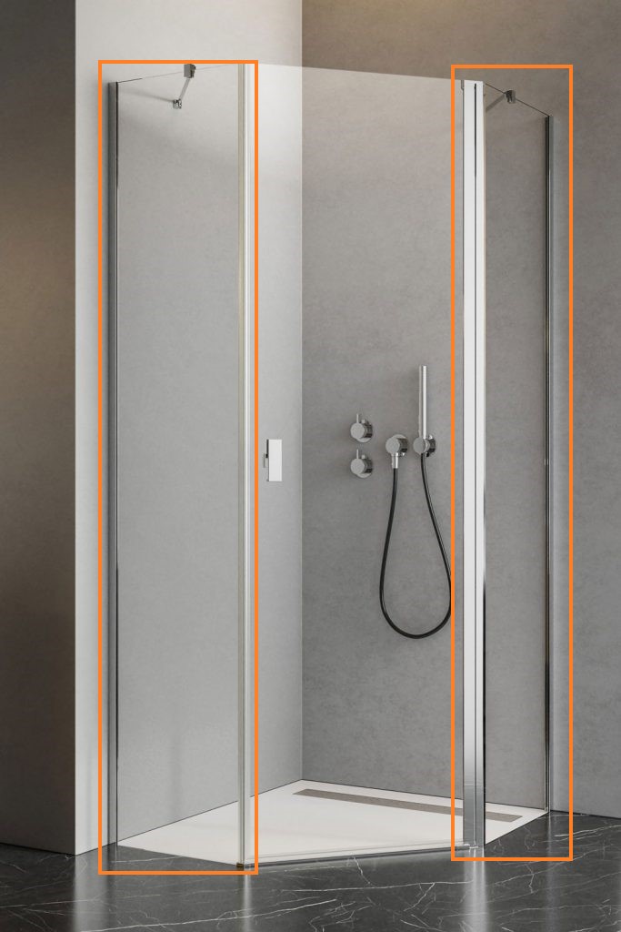 Комплект бокових стінок NES PTJ 90 Z x 90 S RADAWAY - Зображення Nes-PTJ_sw.jpg