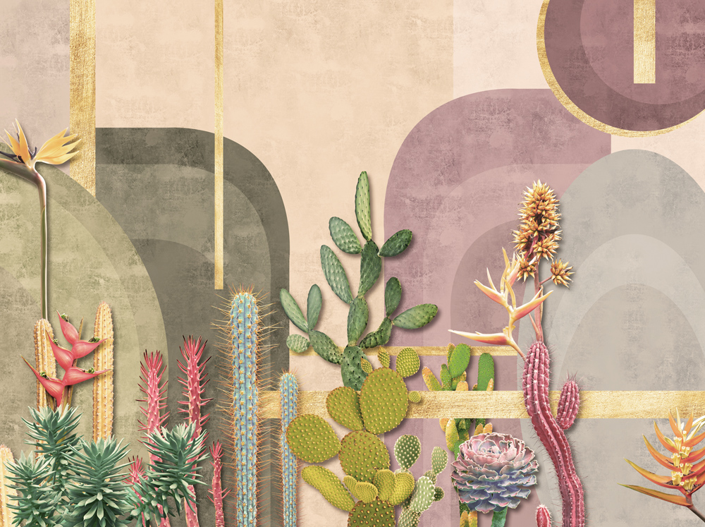 Фотошпалери LeoPrint Кактусовий сад - Зображення