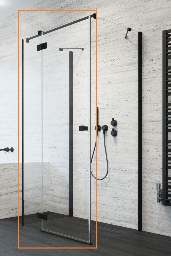 Душові двері Essenza New Black KDJ+S 100 ліві, RADAWAY - Зображення P7QgQ_L.jpg