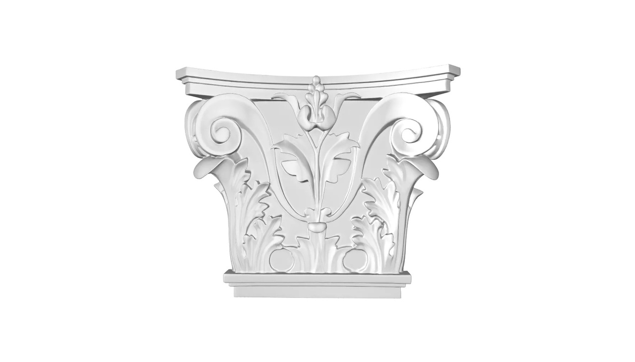 Пилястр полиуретановый капитель Gaudi Decor (PL 557), ELITE DECOR - Зображення