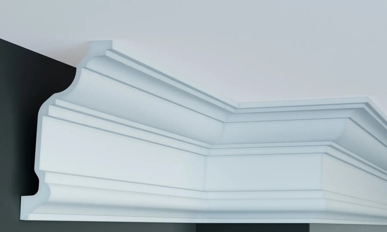 Карниз полиуретановый Gaudi Decor (P 132), ELITE DECOR - Зображення P_132.jpg
