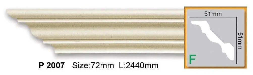 Карниз поліуретановий Gaudi Decor (P 2007 Flexi), ELITE DECOR - Зображення