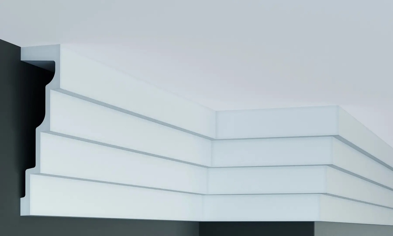 Карниз полиуретановый Gaudi Decor (P 886 Flexi), ELITE DECOR - Зображення