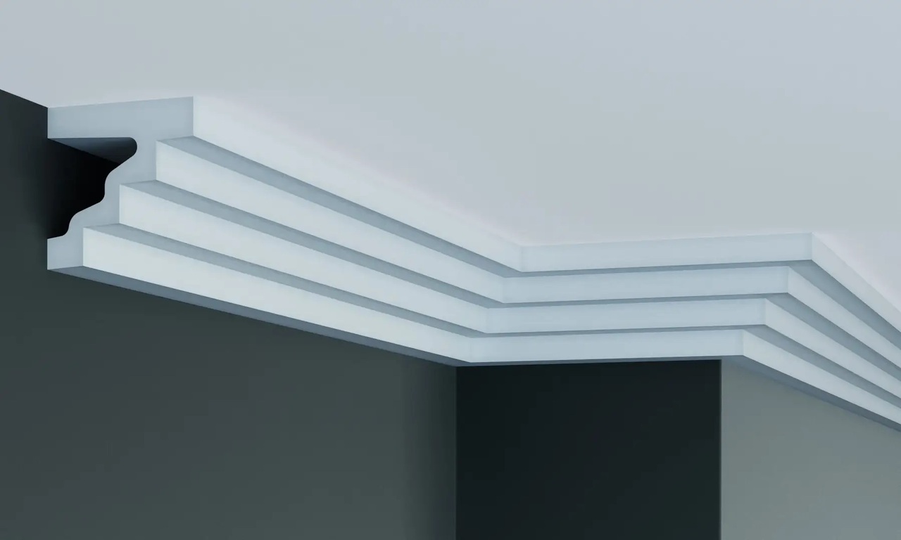 Карниз полиуретановый Gaudi Decor (P 887 Flexi), ELITE DECOR - Зображення P_887_Flexi.jpg