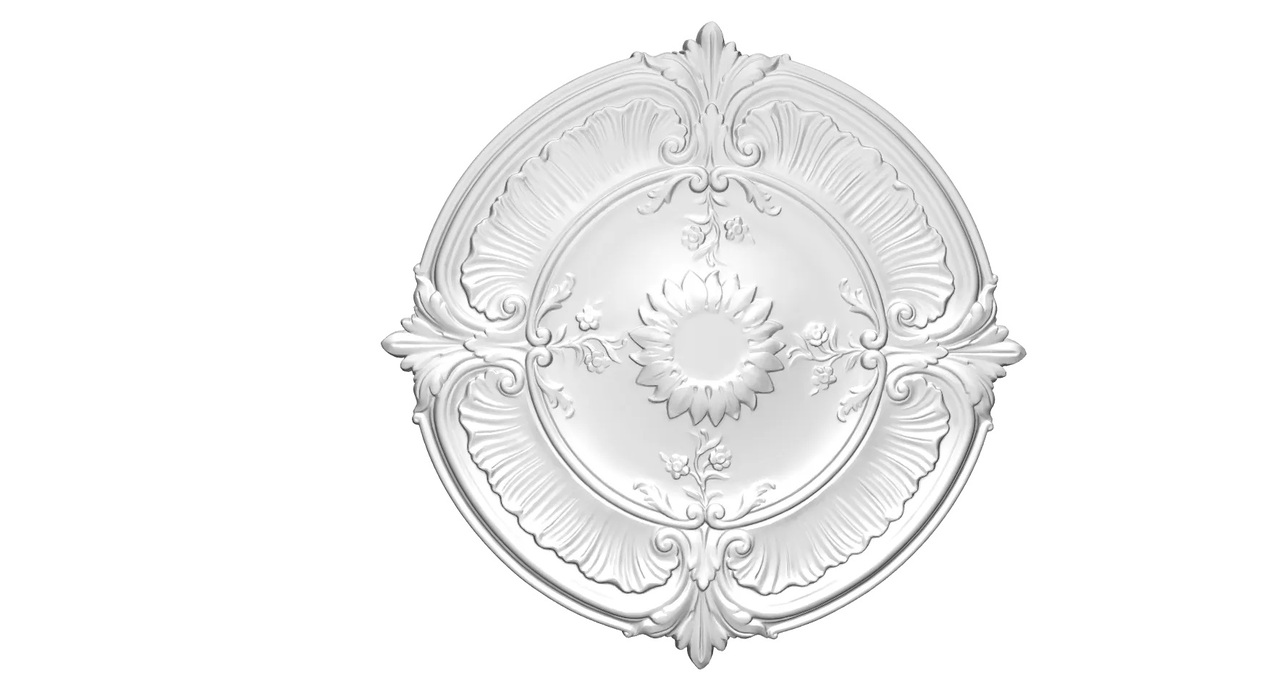 Розетка полиуретановая Gaudi Decor (R 120), ELITE DECOR - Зображення