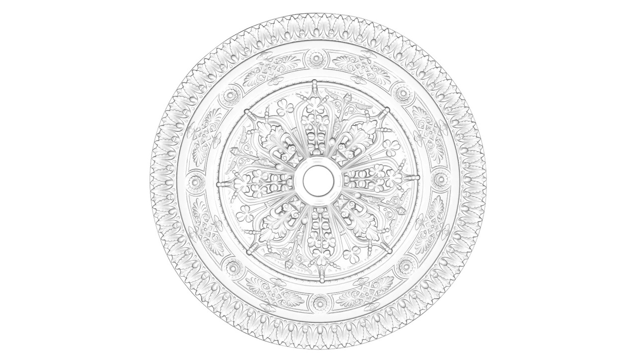 Розетка полиуретановая Gaudi Decor (R 302), ELITE DECOR - Зображення R_302.jpg