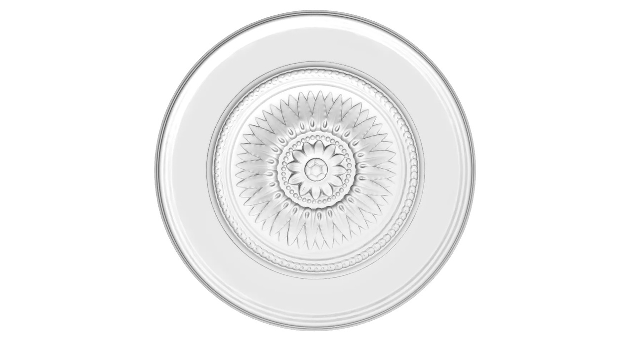 Розетка полиуретановая Gaudi Decor (R 306), ELITE DECOR - Зображення R_306.jpg