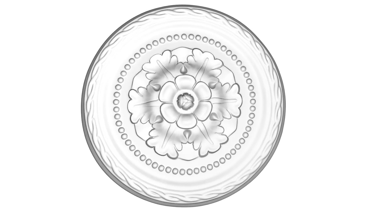 Розетка полиуретановая Gaudi Decor (R 316), ELITE DECOR - Зображення R_316.jpg