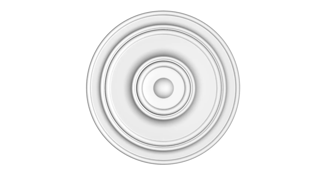 Розетка полиуретановая Gaudi Decor (R 317), ELITE DECOR - Зображення