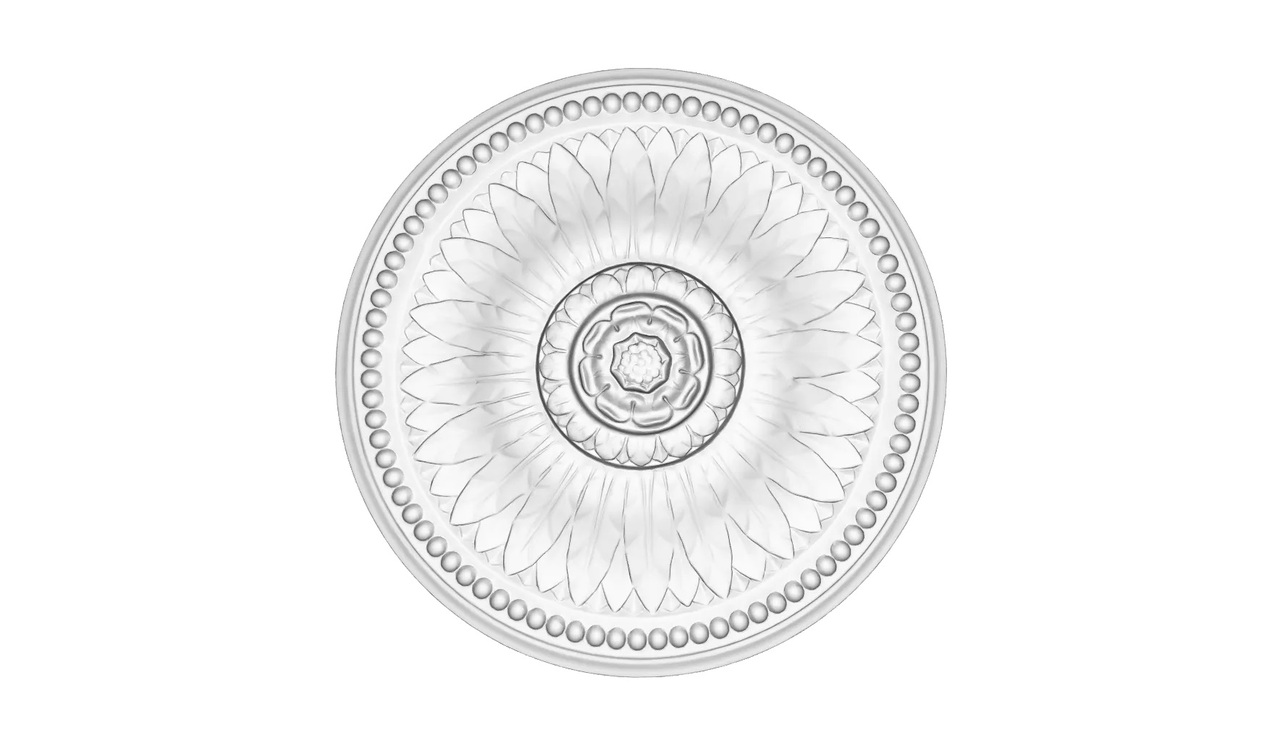 Розетка полиуретановая Gaudi Decor (R 347), ELITE DECOR - Зображення