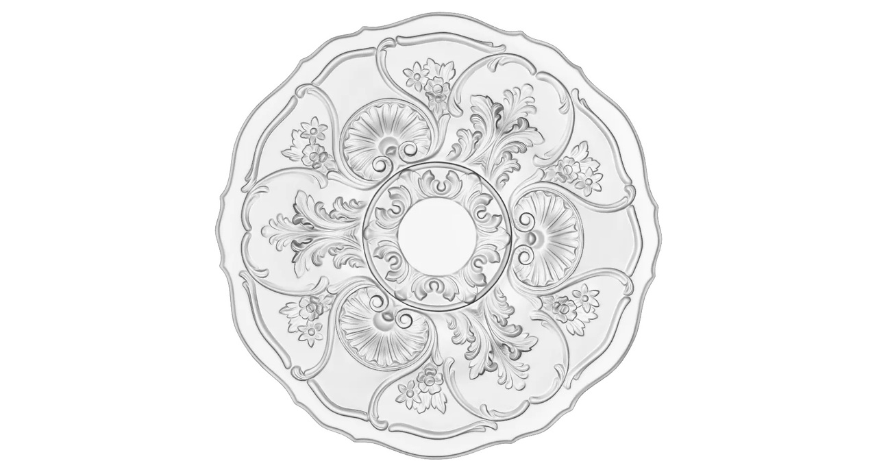 Розетка полиуретановая Gaudi Decor (R 4023), ELITE DECOR - Зображення R_4023.jpg