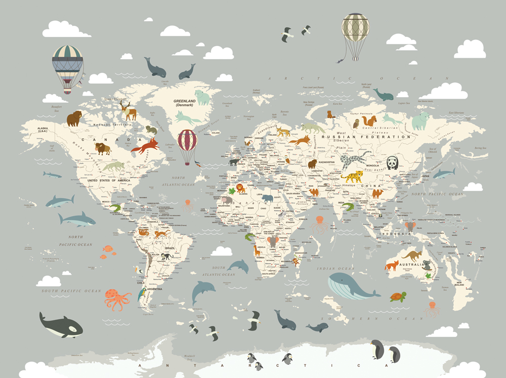 Фотошпалери LeoPrint Навколо світу - Зображення