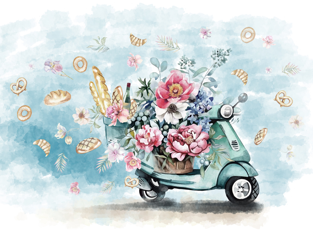 Фотошпалери LeoPrint Ранковий круасан - Зображення