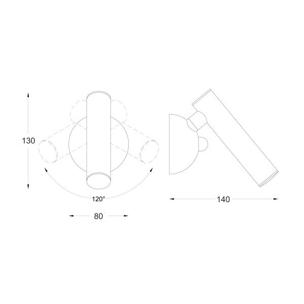 Бра LOYA (W0461-01A-F4F4), Zuma Line - Зображення W0461-01A-F4F4-.jpg