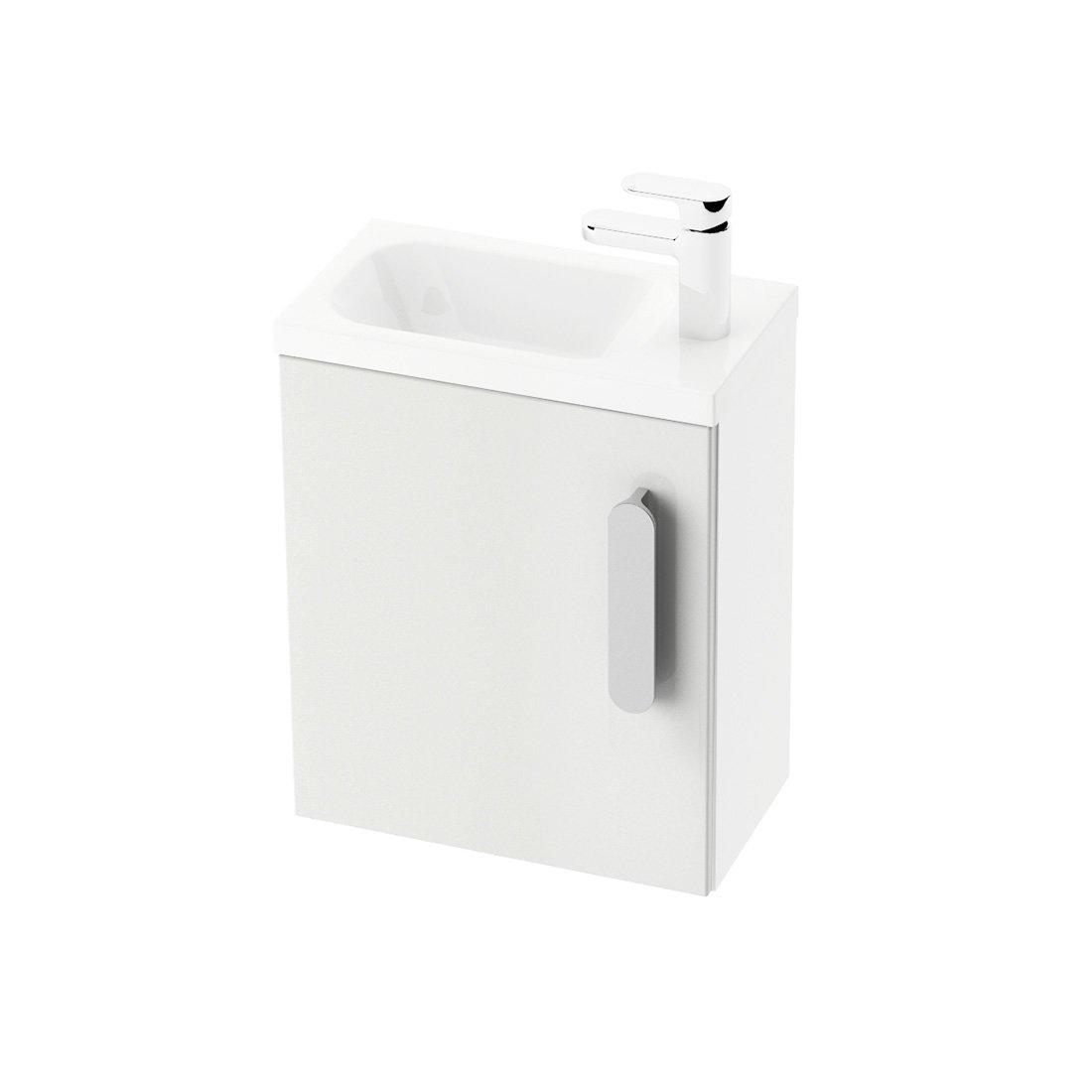 Двері для шафки під умивальник SD 400 L CHROME, RAVAK - Зображення X000000540.jpg