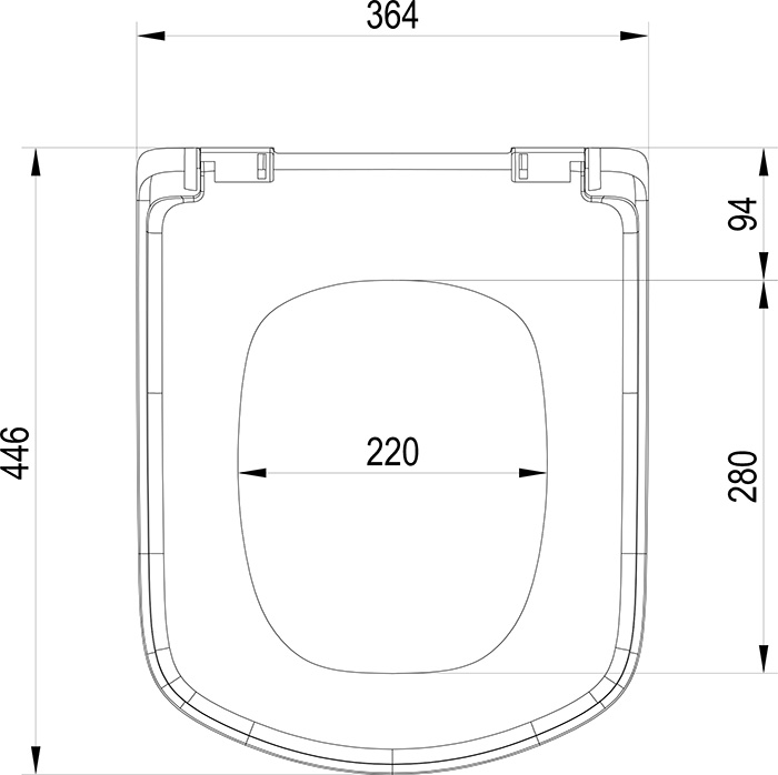 Кришка для унітаза CLASSIC SoftClose (X01672), RAVAK - Зображення X01672-2.jpg