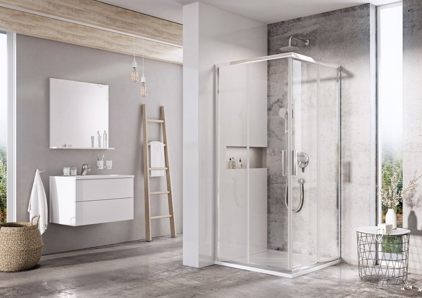 Душова кабіна BLSRV2-90 Transparent, RAVAK - Зображення X1LM40C00Z1-1.jpg