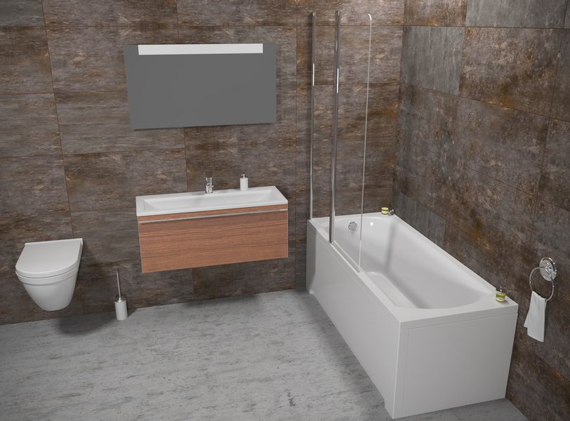 Ванна прямокутна DOMINO II 180x80, RAVAK - Зображення XAU0000034-1.jpg