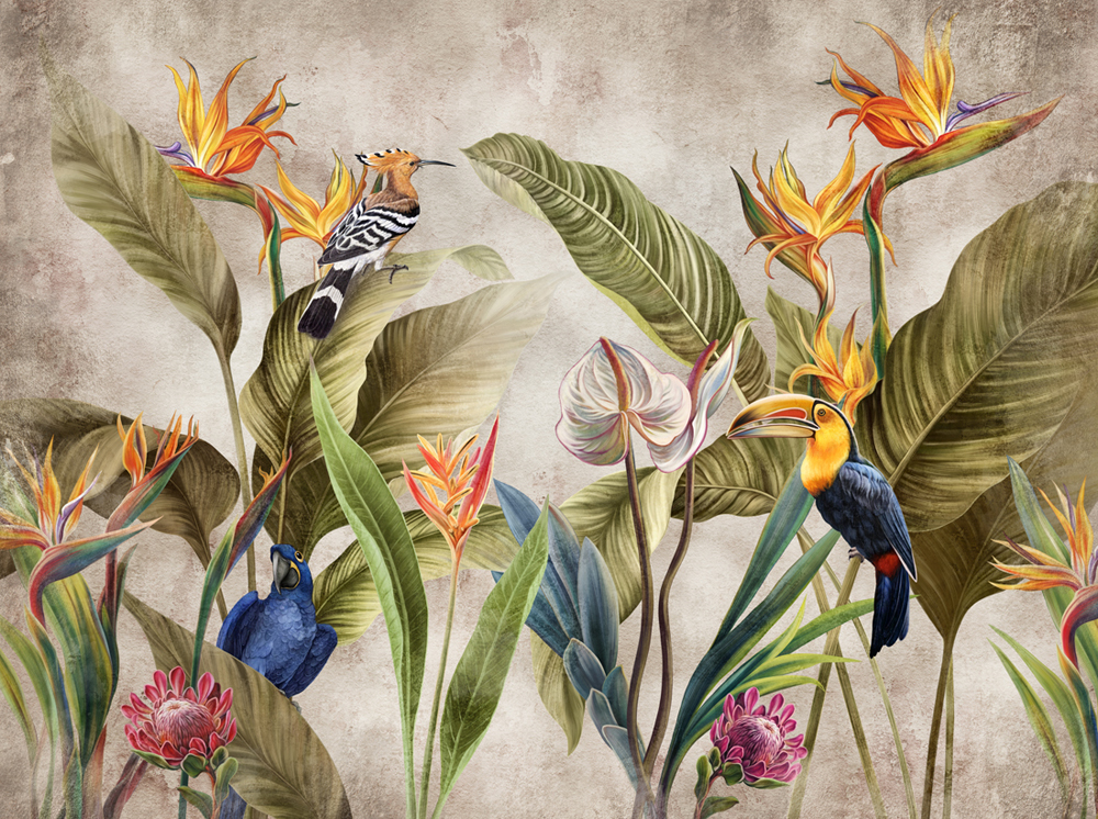 Фотошпалери LeoPrint Райські птахи - Зображення
