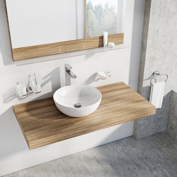 Умивальник UNI 400 B Slim, RAVAK - Зображення XJX01140003-1.jpg