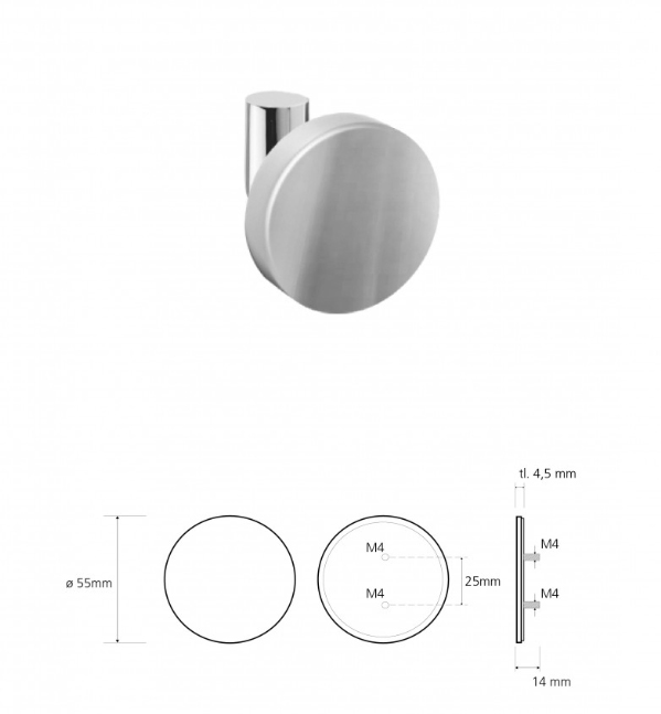 Кріплення для аксесуарів Omega (131567152), Bemeta - Зображення a1535-152-2.jpg