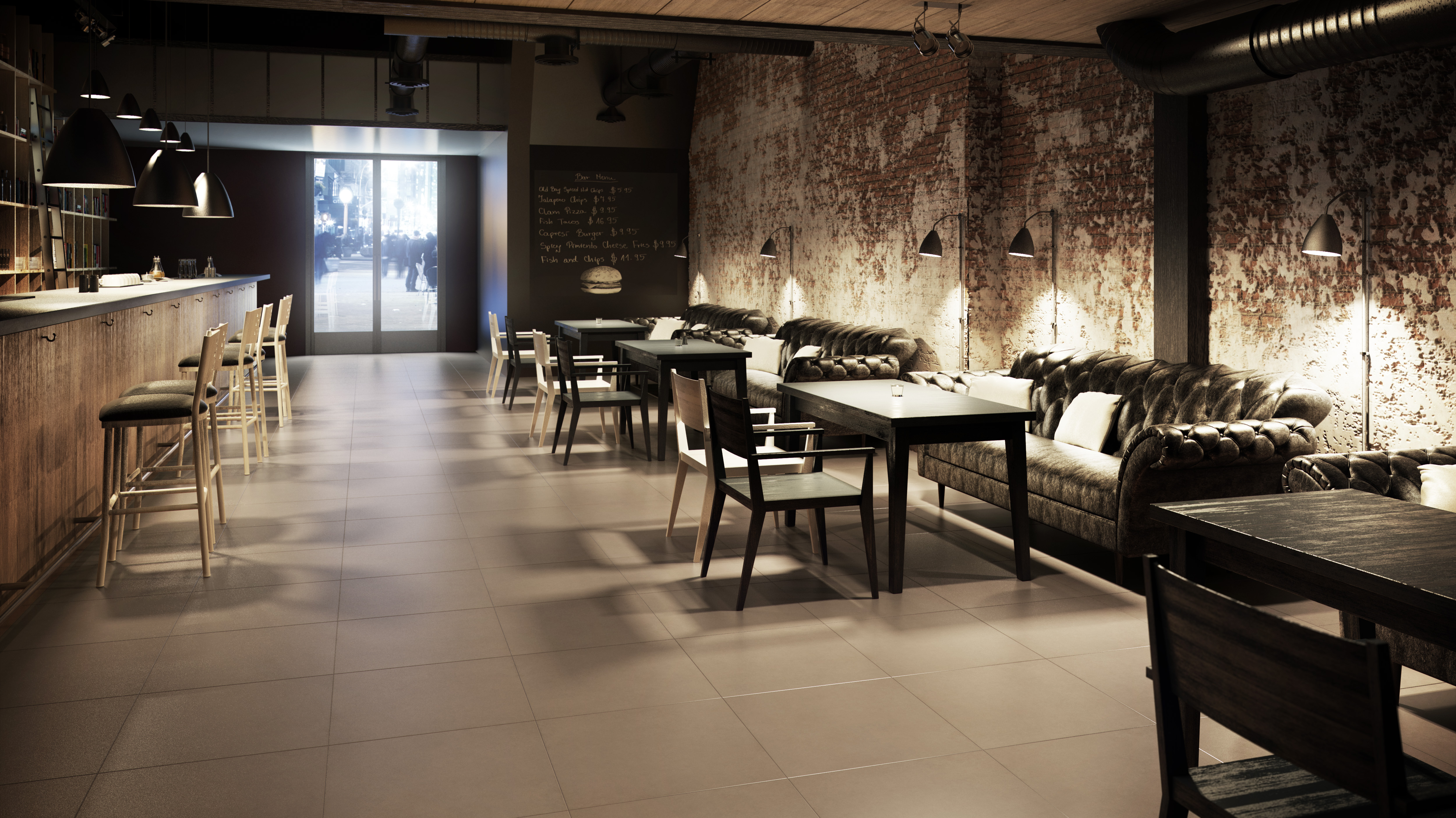 Плитка керамогранітна Intero Mocca RECT 598x1198x10 Paradyz - Зображення a60e3-intero_mocca_bar-.jpg