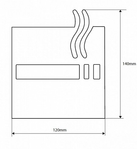 Табличка ”Зона для паління” Hotel (111022012), Bemeta - Зображення a82c3-2012.jpg