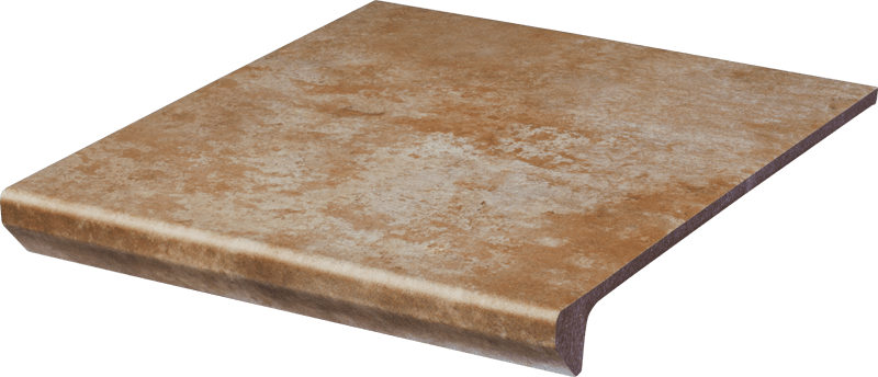 Ступень с капиносом прямая Ilario Ochra 300x330x11 Paradyz - Зображення a8b89-ilario_ochra_stopnica_prosta_z_kapinosem_struktura_300x330_3d.png